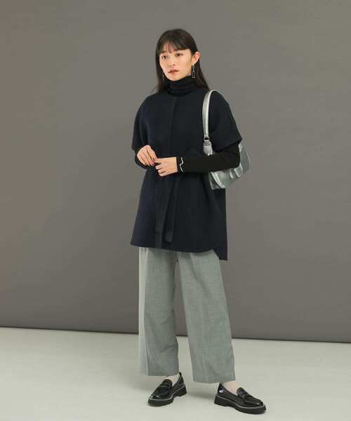 アーバンリサーチロッソ ウールカシミヤリバーポンチョ セール】ウールカシミヤリバーポンチョコート（ポンチョ