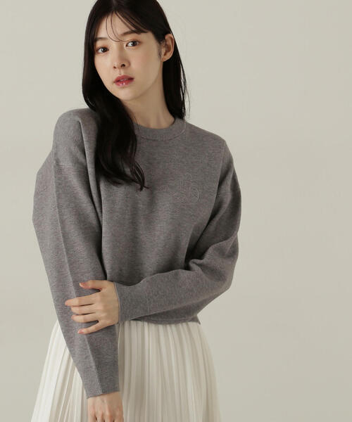 PROPORTION BODY DRESSING(プロポーションボディドレッシング)の「ショートスエットライクニット / 1214270006(ニット/セーター・レディース・ピンク/グレー系その他/ブルー・FREE)」の19枚目の写真