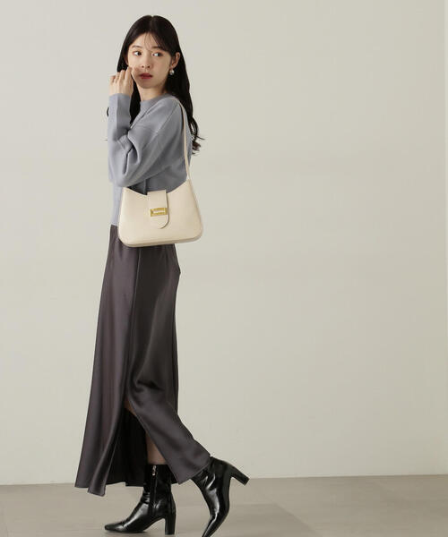 PROPORTION BODY DRESSING(プロポーションボディドレッシング)の「ショートスエットライクニット / 1214270006(ニット/セーター・レディース・ピンク/グレー系その他/ブルー・FREE)」の5枚目の写真