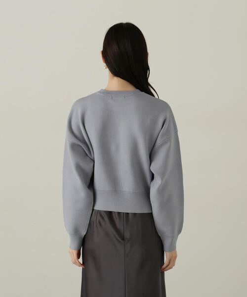 PROPORTION BODY DRESSING(プロポーションボディドレッシング)の「ショートスエットライクニット / 1214270006(ニット/セーター・レディース・ピンク/グレー系その他/ブルー・FREE)」の9枚目の写真