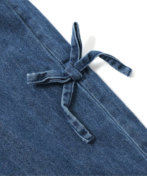 algy（アルジー）の「オールインワン風りぼんセットアップ（つなぎ/オールインワン・キッズ・グレー/インディゴブルー・XX-SMALL/X-SMALL/MEDIUM/SMALL）」の8枚目の写真