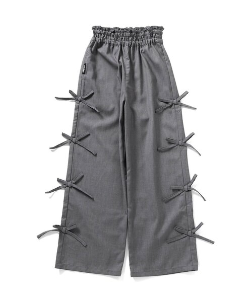 algy（アルジー）の「オールインワン風りぼんセットアップ（つなぎ/オールインワン・キッズ・グレー/インディゴブルー・XX-SMALL/X-SMALL/MEDIUM/SMALL）」の12枚目の写真