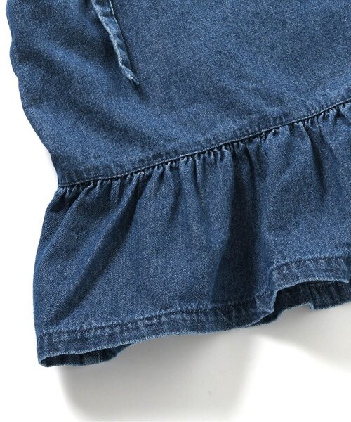algy（アルジー）の「オールインワン風りぼんセットアップ（つなぎ/オールインワン・キッズ・グレー/インディゴブルー・XX-SMALL/X-SMALL/MEDIUM/SMALL）」の17枚目の写真