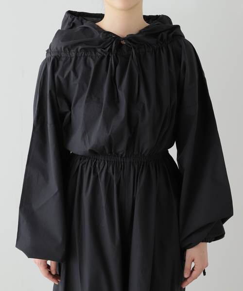 IENA LA BOUCLE(イエナラブークル)の「BASERANGE/ベースレンジ POINT ジャンプスーツ JUPOPO-WI24(つなぎ/オールインワン・レディース・ブラック・X-SMALL)」の4枚目の写真
