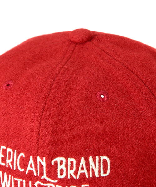 schott（ショット）の「Schott/ショット/FLANNEL 6P CAP/フランネル 6パネル キャップ（キャップ・メンズ・ブラウン/ブラック/レッド・F）」の9枚目の写真