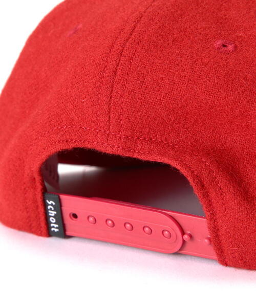 schott（ショット）の「Schott/ショット/FLANNEL 6P CAP/フランネル 6パネル キャップ（キャップ・メンズ・ブラウン/ブラック/レッド・F）」の12枚目の写真