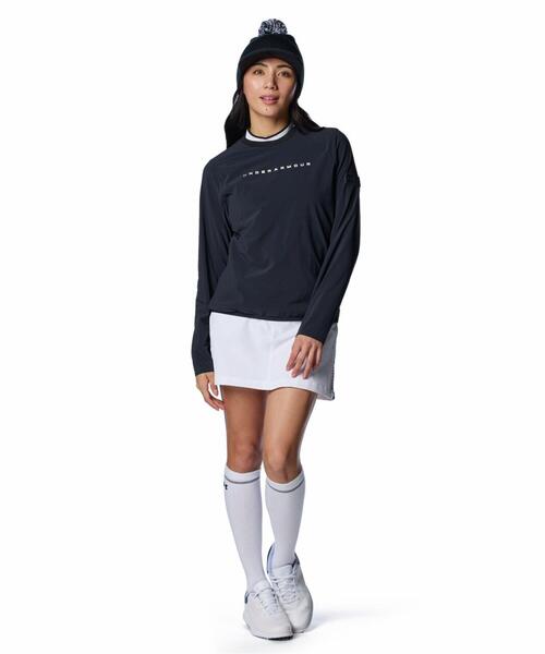 UNDER ARMOUR(アンダーアーマー)の「UAドライブ ウインド クルーネック プルオーバー ジャケット(ゴルフ/レディース)(Tシャツ/カットソー・レディース・ブラック・M/S/L/XL)」の3枚目の写真