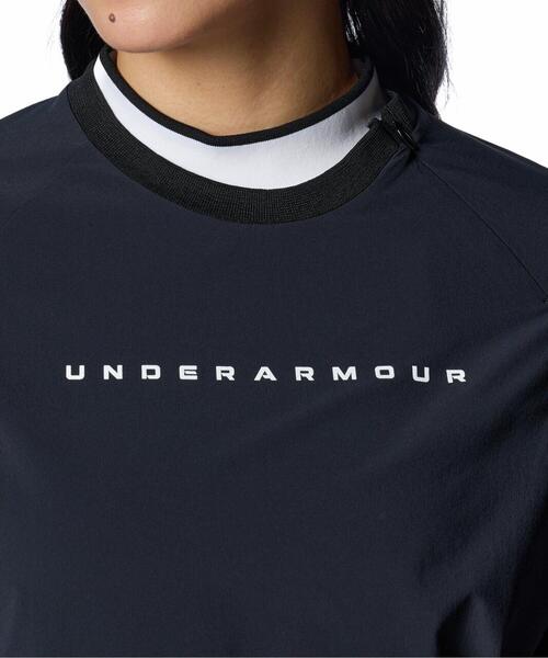 UNDER ARMOUR(アンダーアーマー)の「UAドライブ ウインド クルーネック プルオーバー ジャケット(ゴルフ/レディース)(Tシャツ/カットソー・レディース・ブラック・M/S/L/XL)」の4枚目の写真