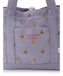 【 販路限定商品 】ジェラートピケ ＊ マザーズバッグ ホリデー ベア柄 gelato pique（ジェラートピケ）の「シリアルベア柄ママバッグ
