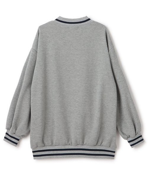 by LOVEiT（バイラビット）の「カレッジロゴチュニック（スウェット・キッズ・ネイビー/グレー/アイボリー・160cm/150cm/140cm/130cm/120cm）」の5枚目の写真