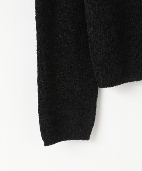 yuw(ユウ)の「モールレースニットプルオーバー 234549(ニット/セーター・レディース・ブラック/ホワイト/ブルー・FREE)」の6枚目の写真