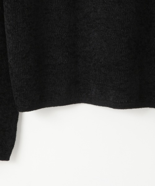 yuw(ユウ)の「モールレースニットプルオーバー 234549(ニット/セーター・レディース・ブラック/ホワイト/ブルー・FREE)」の7枚目の写真