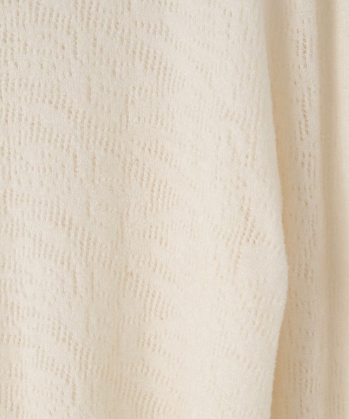 yuw(ユウ)の「モールレースニットプルオーバー 234549(ニット/セーター・レディース・ブラック/ホワイト/ブルー・FREE)」の10枚目の写真