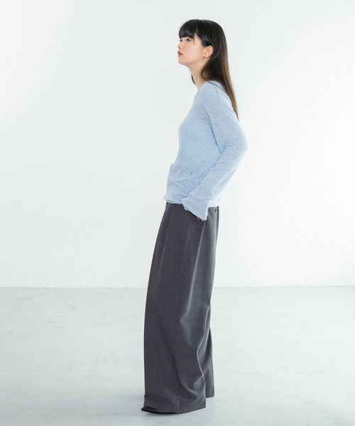 yuw(ユウ)の「モールレースニットプルオーバー 234549(ニット/セーター・レディース・ブラック/ホワイト/ブルー・FREE)」の17枚目の写真