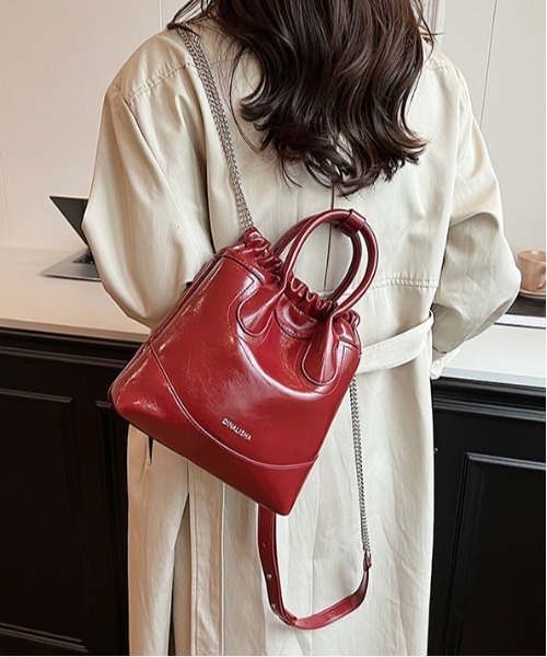 FREE STYLISTS（フリー スタイリスト）の「2way巾着ショルダーバッグ（ショルダーバッグ・レディース・ブラック/ワイン/シルバー/ブラウン・FREE）」の21枚目の写真