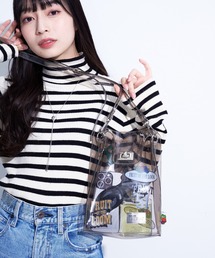 FRUIT OF THE LOOM(t[cIuU[)FRUIT OF THE LOOM VINYL SHOULDER BAG & STICKER SEAL SET / PVC / NAobO / J[obO / jZbNX(V_[obO)