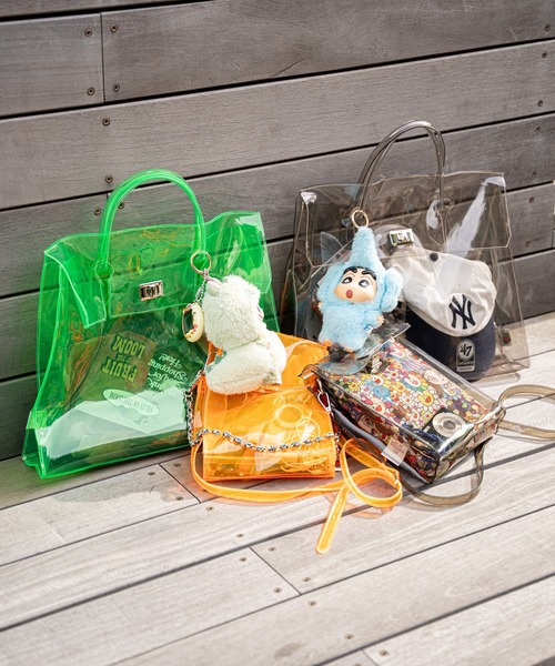 FRUIT OF THE LOOM VINYL SHOULDER BAG & STICKER SEAL SET / PVC