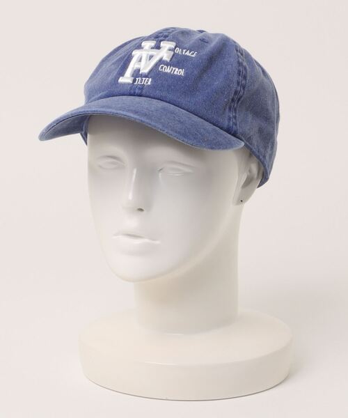 VOLTAGE CONTROL FILTER（ヴォルテージコントロールフィルター）の「VOLTAGE CONTROL FILTER/ヴォルテージコントロールフィルター/EMROIDERY PIGMENT CAP（キャップ・レディース・ブルー/チャコールグレー・F）」の2枚目の写真