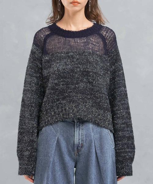 セール】『WEB限定』ドッキングラメニット（ニット/セーター）｜URBAN