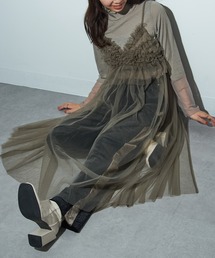 MAISON BREEZE reveur（メゾンブリーズレヴール）の「【MAISON BREEZE reveur】チュールキャミワンピース trc（ワンピース）」