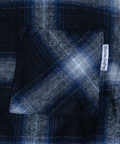 JOHN'S CLOSET(ジョンズクローゼット)の「【3】裏シャギーボア ツイル起毛 CPOチェックシャツ(シャツ/ブラウス・メンズ・ブルー/ベージュ/ネイビー/グリーン/ブラウン・MEDIUM/LARGE/X-LARGE)」の7枚目の写真