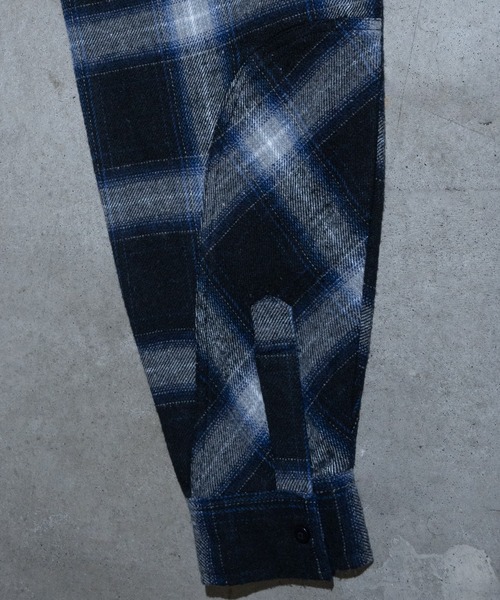 JOHN'S CLOSET(ジョンズクローゼット)の「【3】裏シャギーボア ツイル起毛 CPOチェックシャツ(シャツ/ブラウス・メンズ・ブルー/ベージュ/ネイビー/グリーン/ブラウン・MEDIUM/LARGE/X-LARGE)」の14枚目の写真