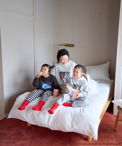 LOWRYS FARM(ローリーズファーム)の「ETロンT_MOM 247703(Tシャツ/カットソー・レディース・オフホワイト/チャコールグレー・FREE)」の3枚目の写真