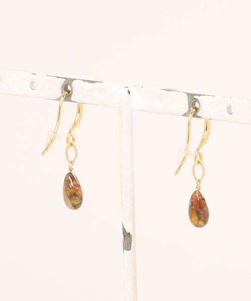 VIBGYOR(ヴィブジョー)の「【SHAHA】《SHAHA》16Kゴールドプレート/シンプル/コンポジットストーン/フックピアス(MA)(ピアス(両耳用)・レディース・その他4/その他1/その他5/その他2・FREE)」の5枚目の写真