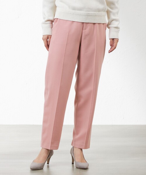 amaca(アマカ)の「サキソニーセミテーパードパンツ(その他パンツ・レディース・グレー系その他/ピンク・38/36)」の12枚目の写真