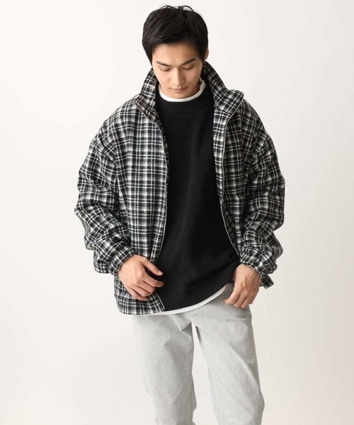 MK MICHEL KLEIN HOMME （エムケーミッシェルクランオム）の「【残りわずか/在庫限り/洗える】プルオーバーニット/ワッフル編みフェイクニット（ニット/セーター・メンズ・グリーン/アイボリー/ブラック/ボルドー・46/48）」の12枚目の写真