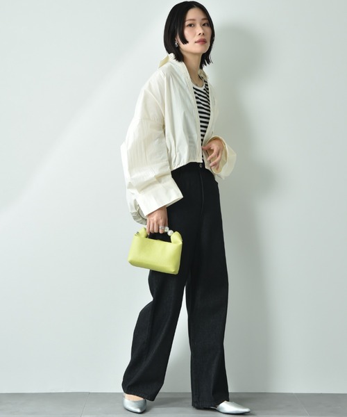 INTERPLANET（インタープラネット）の「デニムパンツ（デニムパンツ・レディース・ブルー/オフホワイト/ブラック・FREE）」の6枚目の写真