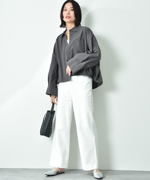 INTERPLANET（インタープラネット）の「デニムパンツ（デニムパンツ・レディース・ブルー/オフホワイト/ブラック・FREE）」の11枚目の写真