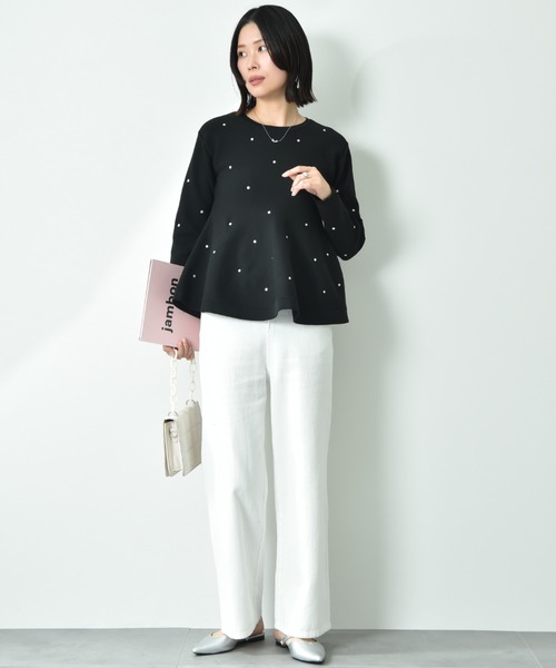 INTERPLANET（インタープラネット）の「デニムパンツ（デニムパンツ・レディース・ブルー/オフホワイト/ブラック・FREE）」の16枚目の写真