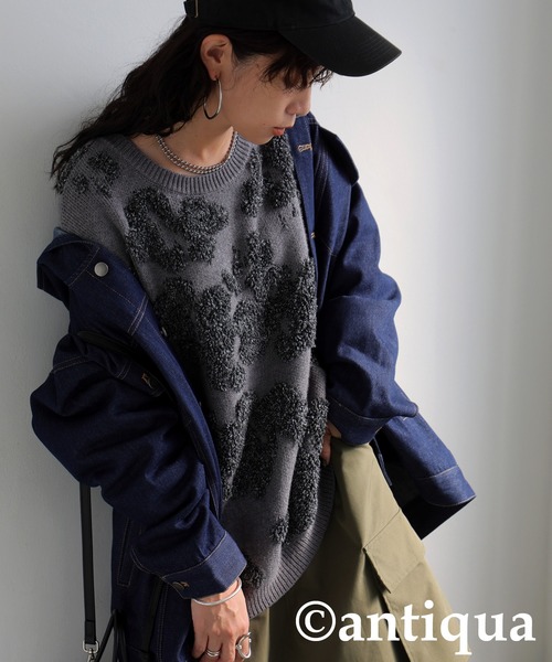 WAAC ダイヤモンドパターン セーター美品