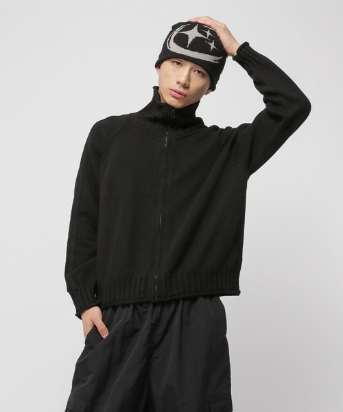 3.3 Field Trip （3.3フィールドトリップ）の「3.3 Field Trip／ショートジップニットカーデ（カーディガン/ボレロ・メンズ・ブラック/ブラウン・LARGE/MEDIUM）」の18枚目の写真