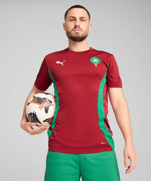 PUMA プーマ メンズ サッカー モロッコ プレマッチ 半袖 シャツ（Tシャツ/カットソー）｜PUMA（プーマ）