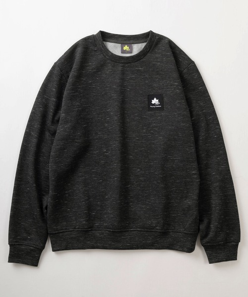 25SS【新品】STONE  袖ワッペンロゴ スウェット L 黒色 20%OFF】COURO 刺繍ワッペンアソートロゴスウェット | すべての