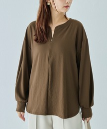 deres デレス　プルオーバーシャツ ブラウン　新品・未使用 プルオーバー」に該当するレディースのシャツ/ブラウス（ブラウン/茶色