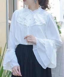 axes femme | ジャボ風フリルブラウス(シャツ/ブラウス)