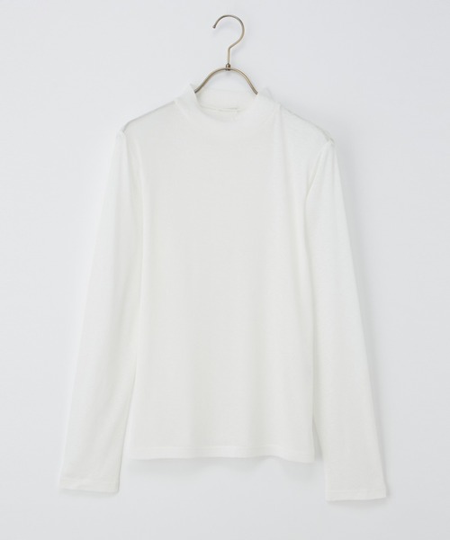 Honeys（ハニーズ）の「シアーハイネックトップス（Tシャツ/カットソー・レディース・クリーム/ブラック/ライトグレー/ホワイト・M/LL/L/S）」の17枚目の写真