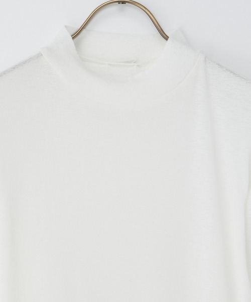 Honeys（ハニーズ）の「シアーハイネックトップス（Tシャツ/カットソー・レディース・クリーム/ブラック/ライトグレー/ホワイト・M/LL/L/S）」の18枚目の写真