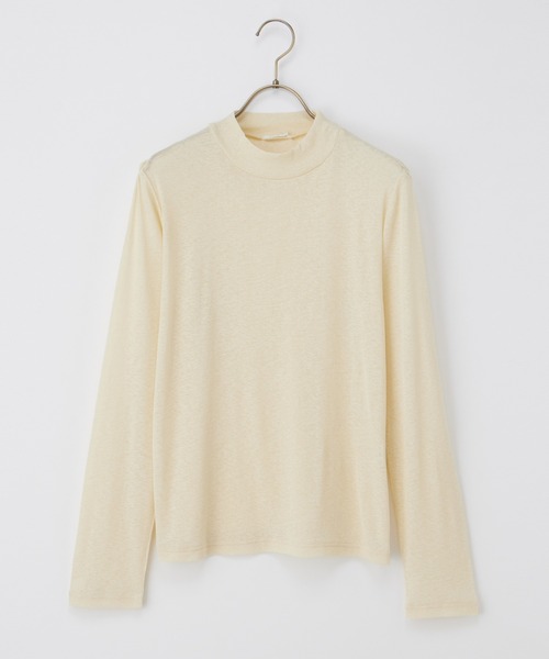 Honeys（ハニーズ）の「シアーハイネックトップス（Tシャツ/カットソー・レディース・クリーム/ブラック/ライトグレー/ホワイト・M/LL/L/S）」の21枚目の写真