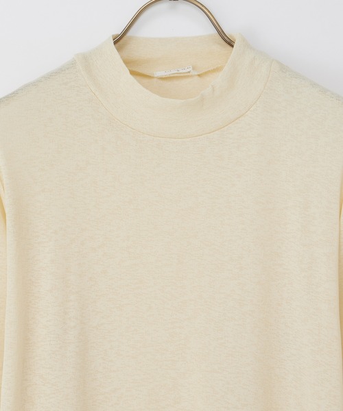 Honeys（ハニーズ）の「シアーハイネックトップス（Tシャツ/カットソー・レディース・クリーム/ブラック/ライトグレー/ホワイト・M/LL/L/S）」の22枚目の写真