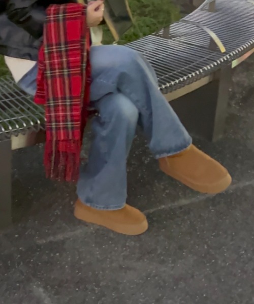 paravion（パラビオン）の「厚底ムートンブーツ（ブーツ・レディース・ブラック/ブラウン・LARGE/MEDIUM/SMALL）」の17枚目の写真