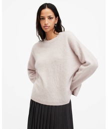 REBEL BRUSHED CASHMERE CREW NECK JUMPER | REBEL ブラッシュ カシミヤ クルー ネック ニット・セーター