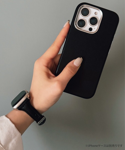 Bellezza Calma(ベレッツァカルマ)の「Real Leather Band for Apple Watch バンド ベルト 41/40/38/42(S10)mm 本革 シンプル 上品(デジタル腕時計・レディース・ブラック/グレイッシュベージュ/ブラウン・ONE SIZE)」の10枚目の写真