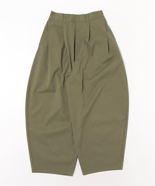 STYLEBLOCK(スタイルブロック)の「ミリタリーツイルサイドタックコクーンパンツ(その他パンツ・レディース・アイボリー/ベージュ/カーキ/ブラック・M)」の4枚目の写真