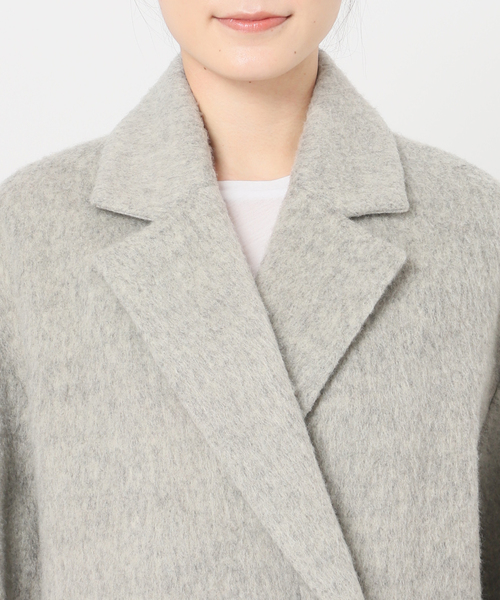 B.C STOCK（ベーセーストック）の「シャギードロップチェスターコート（チェスターコート・レディース・ネイビー/キャメル/チャコールグレー・FREE）」の20枚目の写真