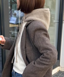 CANAL JEAN | El mar リブニットバラクラバ(ニットキャップ/ビーニー)