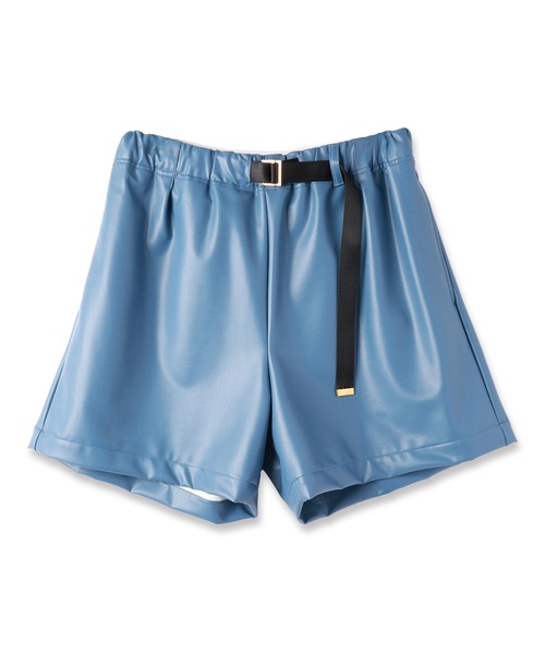 CULLNI（クルニ）の「Faux Leather Nylon Belt Easy Short Pant